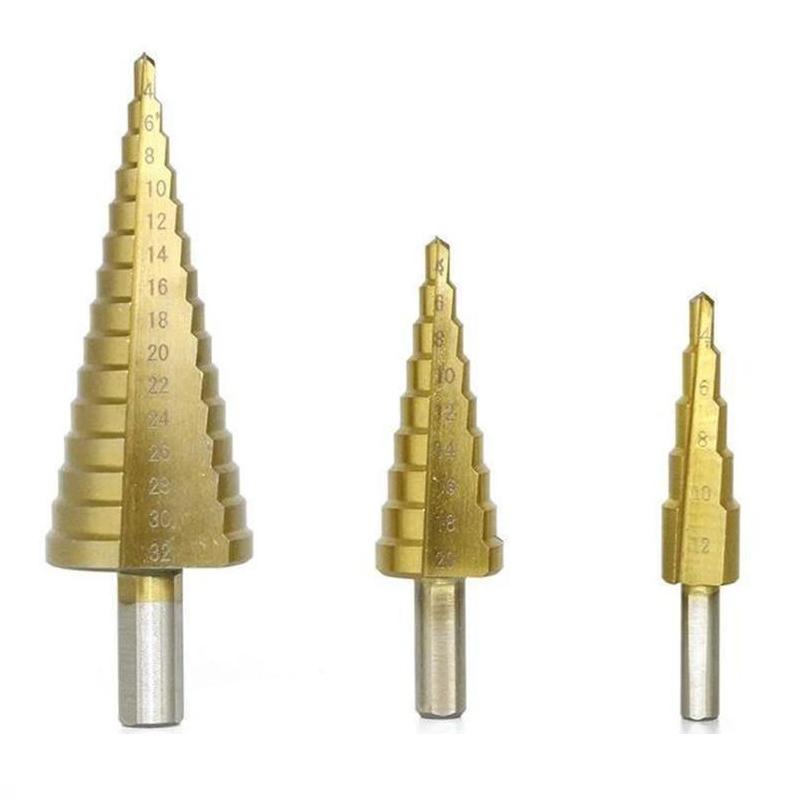 Domom® Titanium Step Drill (3 pieces)