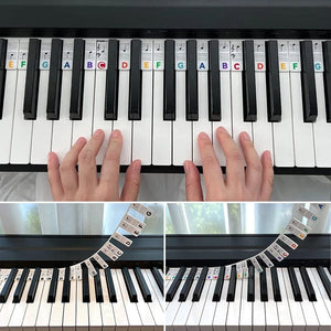 🎹 Removable Piano Keyboard Note Labels