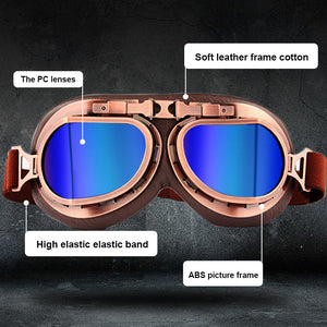 Vintage Steampunk Biker Goggles