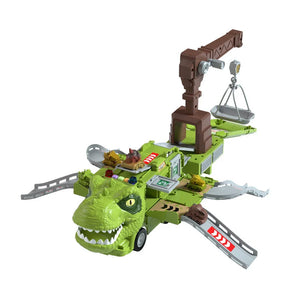 New Dinosaur Transforming Engineering Truck Track Toy Set