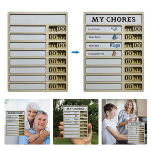 Wood Chore Chart