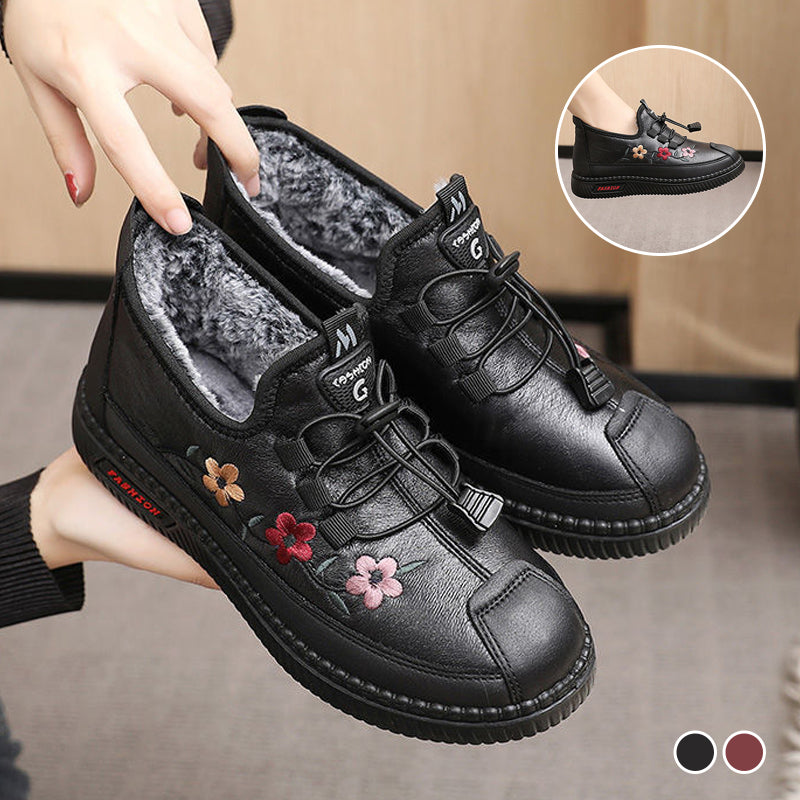 Women Soft Warm Loafers for Elderly