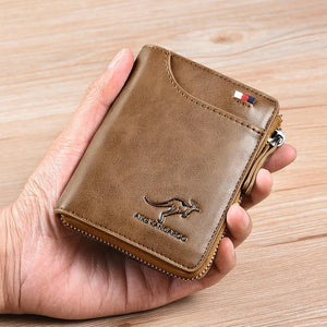 Kangaroo Men’s RFID Blocking Wallet, Multi-function Credit Card Holder