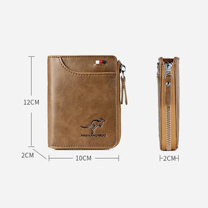 Kangaroo Men’s RFID Blocking Wallet, Multi-function Credit Card Holder